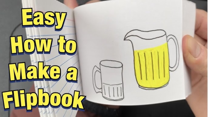 Flipbook for kids: DIY Activity Book For Kids, How To Animate a Digger,  Dolphin, Sunflower, Magician, Rocket and many more