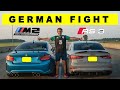 BMW M2 Competition DCT against Audi RS3, Power vs Weight! Drag and Roll Race!