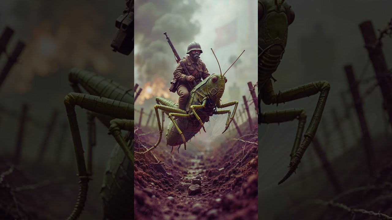 "🐞 Epic Battles on Bug Back: Historical Soldiers Ride Giant Insects! 🪲"
