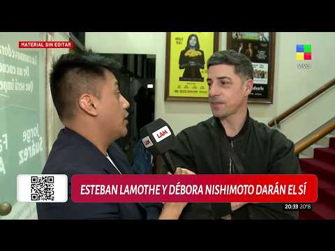 😍 SE CASAN ESTEBAN LAMOTHE Y DÉBORA NISHIMOTO