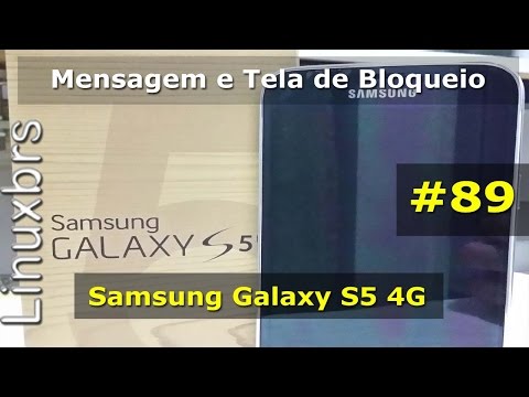 Samsung Galaxy S5 - Mensagens e Tela de Bloqueio