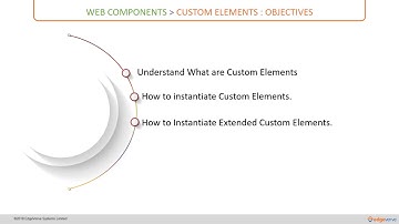 01 Overview of  Working with Web Components : Custom Elements