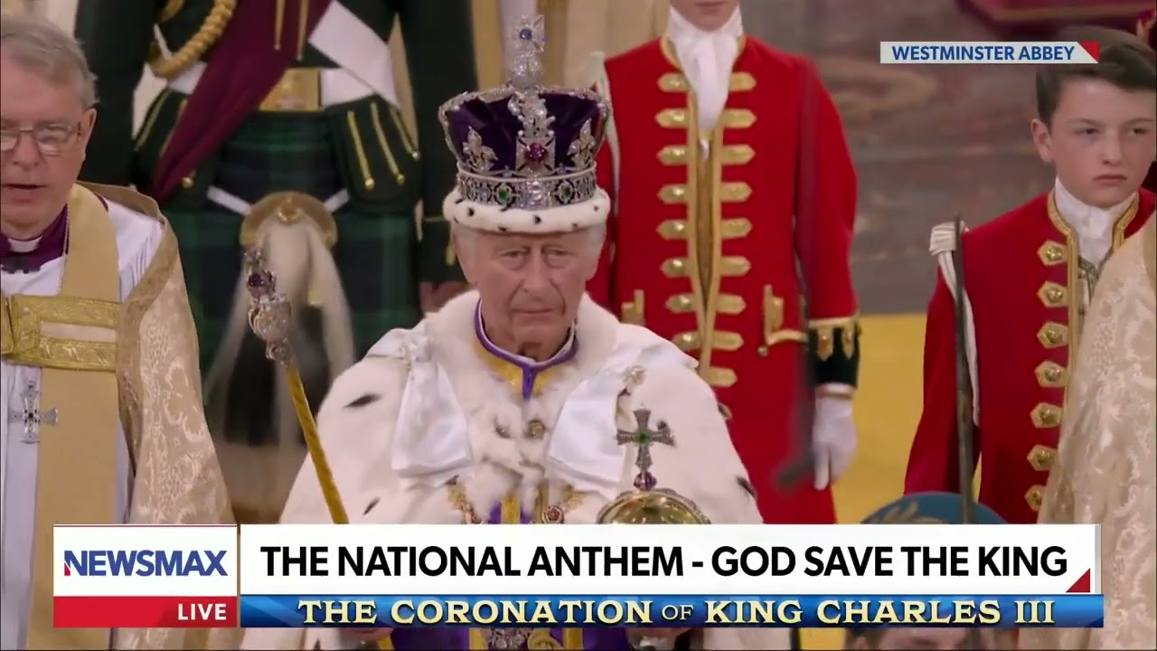 ⁣'God Save The King' anthem sung for King Charles III and Queen Camilla