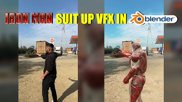 Before & After   Indian Iron Man Suit Up VFX in Blender