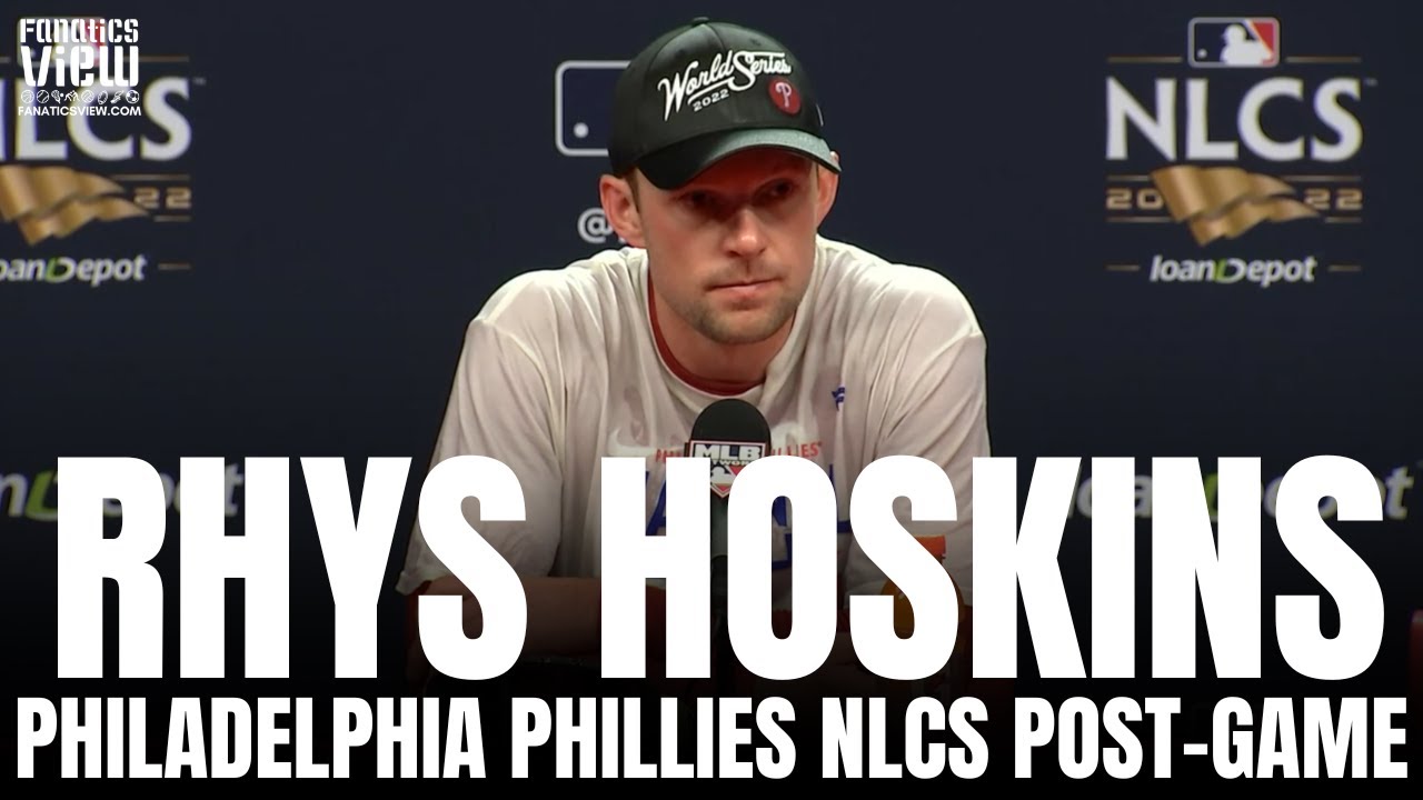 Rhys Hoskins roots for a long Phillies playoff run; maybe he can