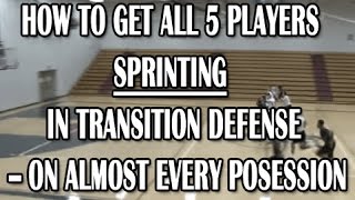 Transition Defense - Show Them What It Means to Sprint