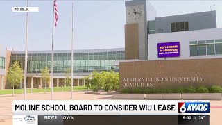Moline-Coal Valley School Board to consider lease agreement with WIU-QC