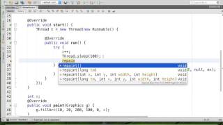 Animation of Filled Arc in Java