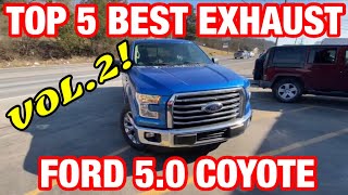 Top 5 BEST EXHAUST Set Ups for Ford F150 5.0L COYOTE V8 (Vol 2)!