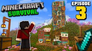 I Built This INSANE Apartment in Survival Minecraft!