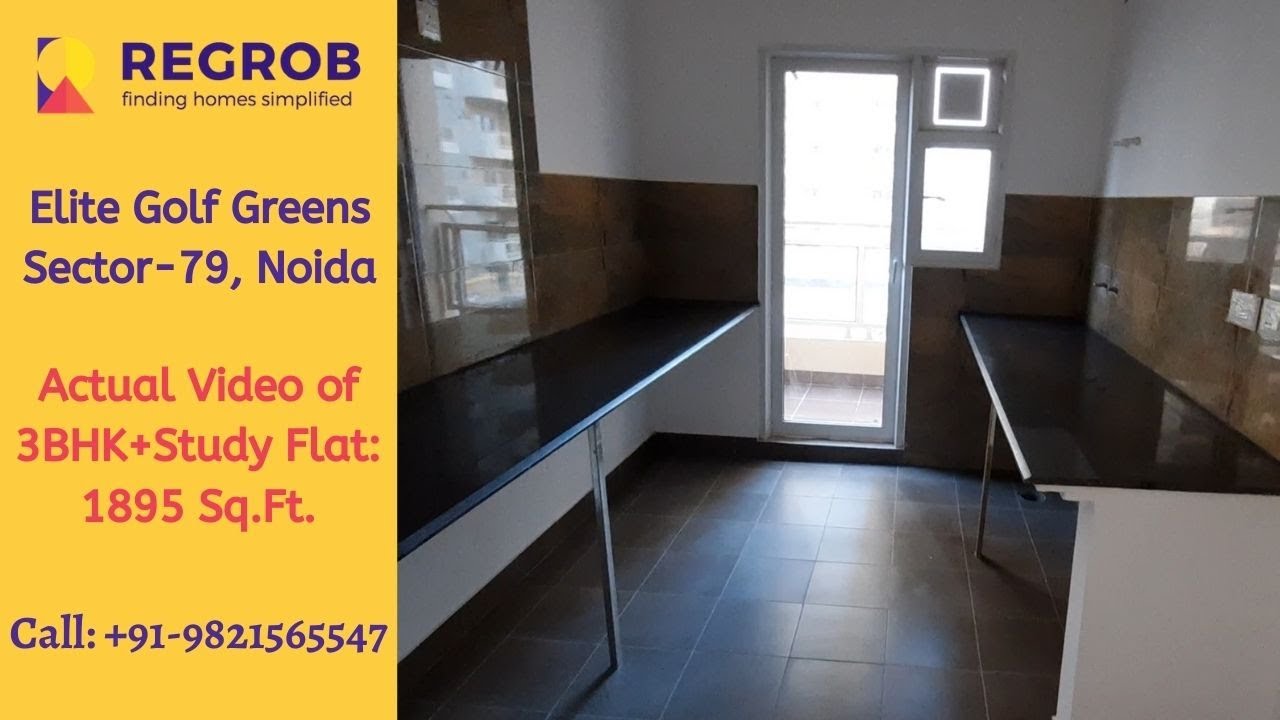 Elite Golf Greens ☎️+917861008808 3 BHK + Study 1895 Sqft Flats