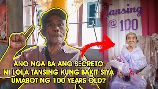 UMABOT NG 100 YEARS OLD SI LOLA TANSING, ANO KAYA ANG SECRETO NIYA | VLOG