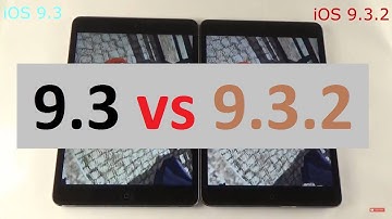 iOS 9.3.2 vs iOS 9.3 iPad Mini 2