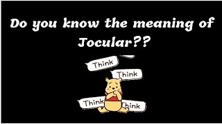 Jocular Meaning
