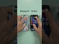 iPhone 17 vs iPhone 16 Pro Speed Test