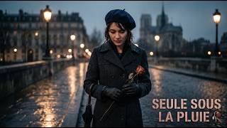 Vintage French Music 🥀 Walking Alone Through Paris Rain