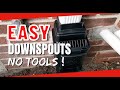 Easy diy underground buried downspout system 10 minute full tutorial  skill level 1 minimum tools