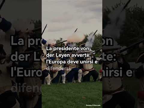 Lallerta di Von der Leyen: Europa in pericolo #italy#italia#notizia#news#guerra #europa Lallerta di Von der Leyen: Europa in pericolo #italy#italia#notizia#news#guerra #europa
