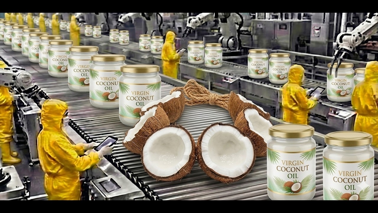 Inside the World’s Purest Coconut Oil Factory Ever Seen: From Raw Fruit to Liquid Gold