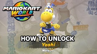 How to unlock Yoshi Matsuri Outfit - Mario Kart World