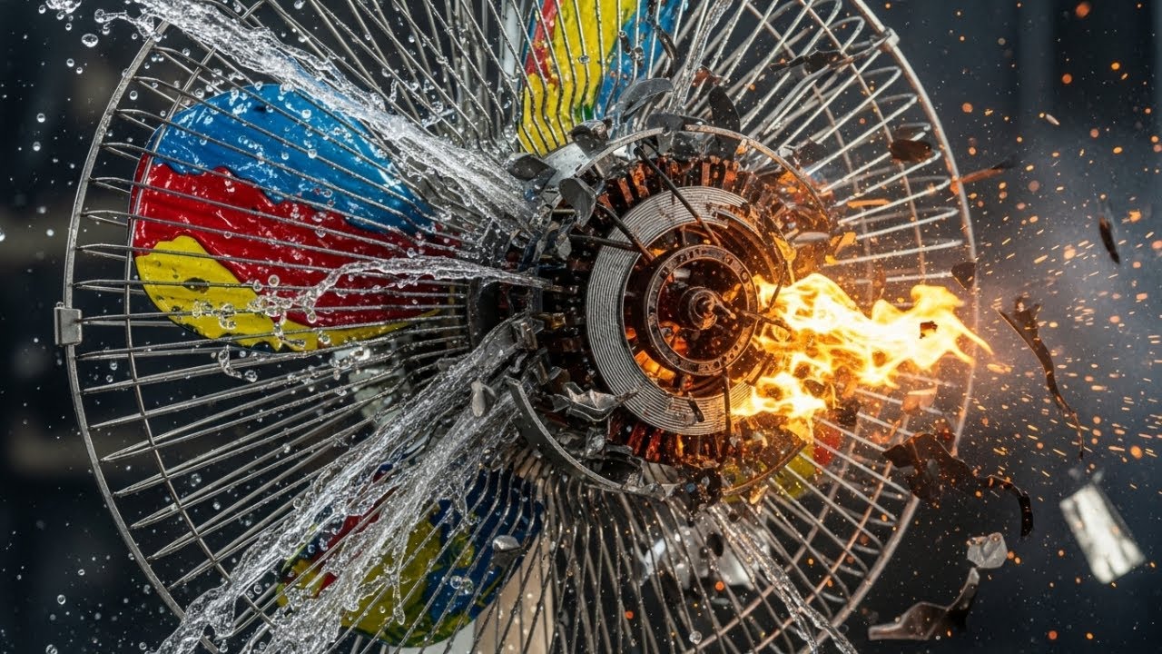 Ultimate Fan Destruction: Slow Motion - YouTube