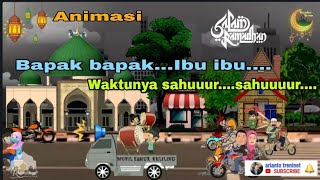 Story WA animasi rame rame bangunin Sahur terbaru 2020