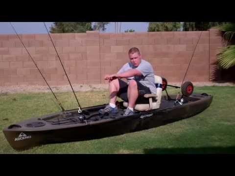 ascend® fs128t sit-on-top angler kayak doovi