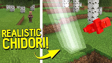 I made the most realistic Chidori in Minecraft!