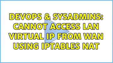 DevOps & SysAdmins: Cannot access LAN virtual IP from WAN using iptables NAT