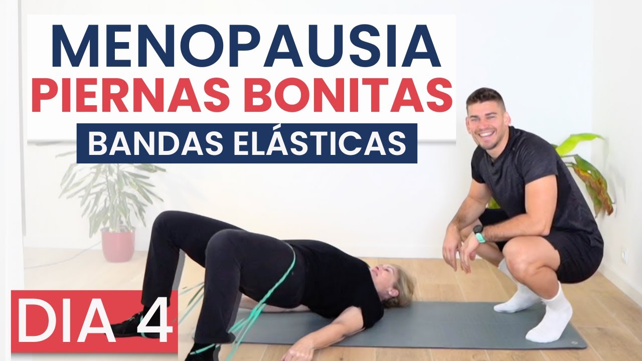 Rutina de FUERZA para MUJERES en MENOPAUSIA -  Ejercicios de TREN INFERIOR en casa para PERDER PESO