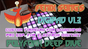 Launchpad Pro DigiPAD v1.3 Round Robin Polychain Digitakt or Any Synth