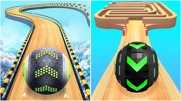 Going Balls Vs Rolling Ball Sky Escape Gyrosphere Race Walkthrough SpeedRun Gameplay