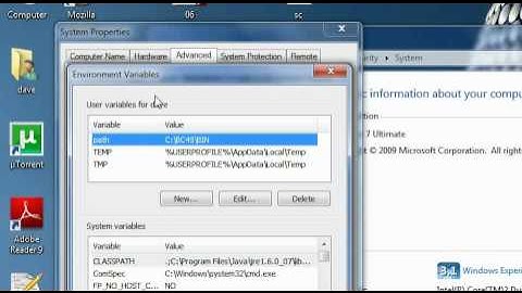 Windows How To:Change environmental variable