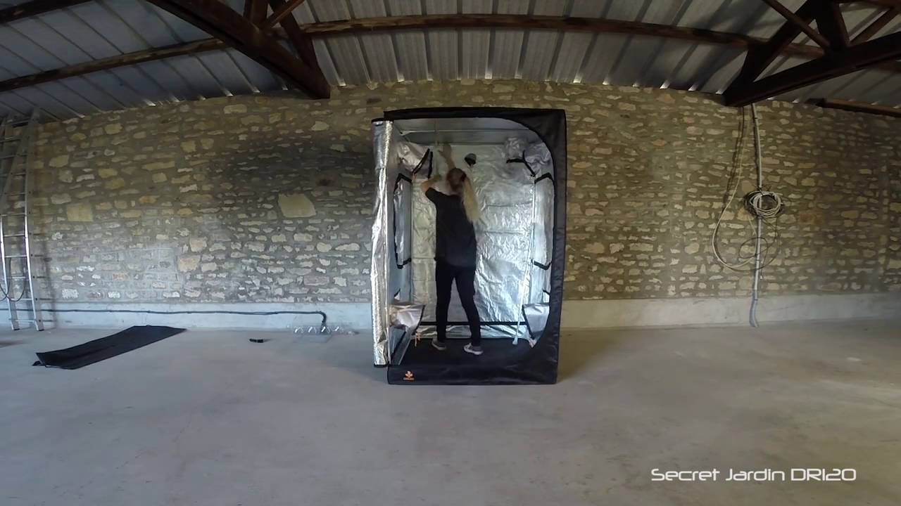 Growbox Aufbau - Secret Jardin DarkRoom 120