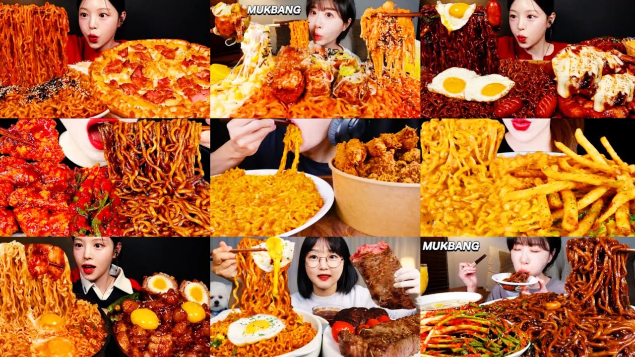 THE BEST NOODLES IN THE WORLD 🔥 BIG BITES SATISFYING NOODLES EATING SHOW REAL SOUND ASMR 