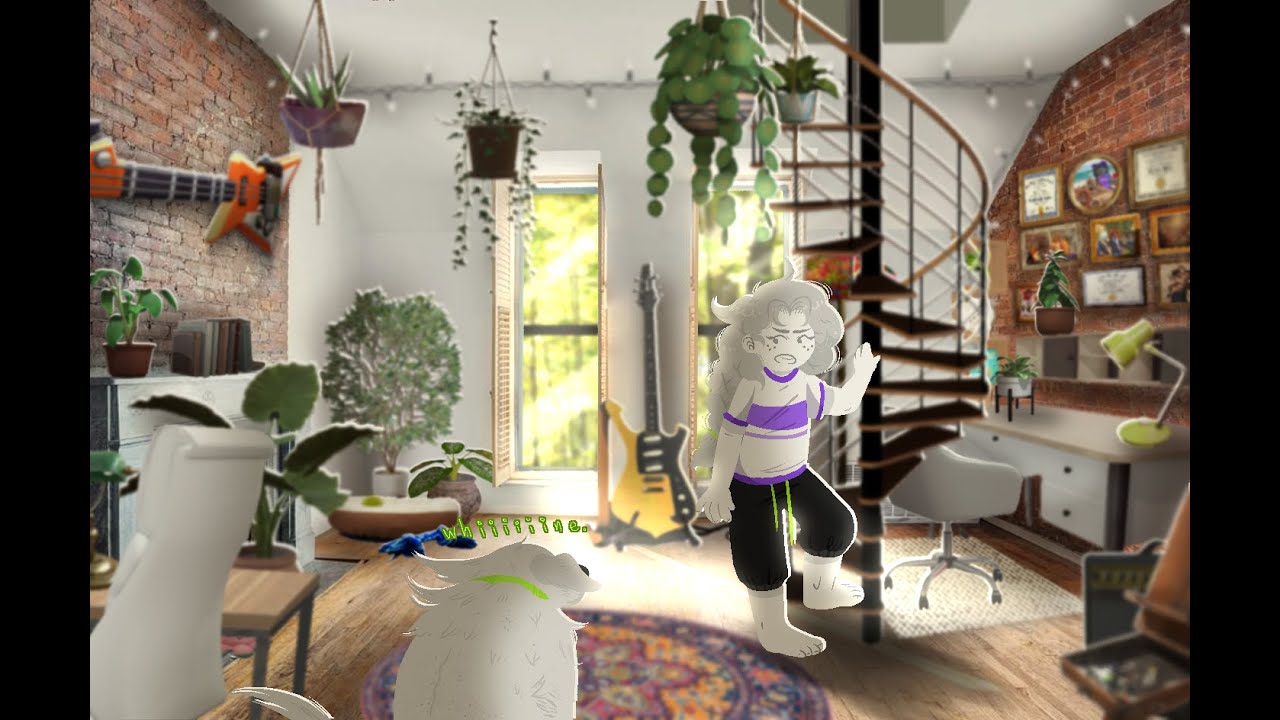 Collaging Jade Harley's office in KITTYQUEST | Timelapse