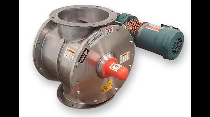 Used 10" Stainless Steel Kice Rotary Airlock Valve VBS14X10