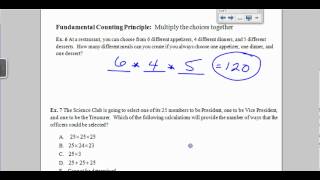 Probability, Averages, and Counting Techniques ACT PREP Profile