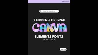 Canva Hacks: Find the Hidden Elements That Wow! 🔍 #Teamobaid #canva #canvaforbeginner