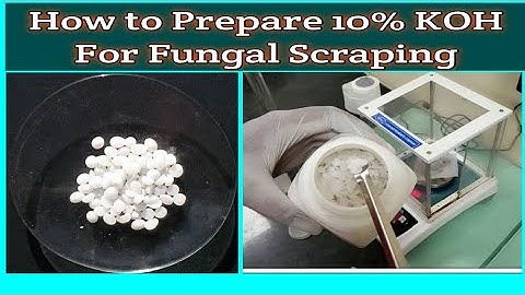 How to Prepare 10% KOH |Potassium Hydroxide || Use for Fungal Infection