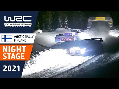 Incredible 200Kph In The Night Stage Ss2 Of Wrc Arctic Rally Finland 2021