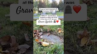 Update! Veteran grave William Sowell #gravegeeks #gravestonecleaning  #marineveteran #cemeterylovers