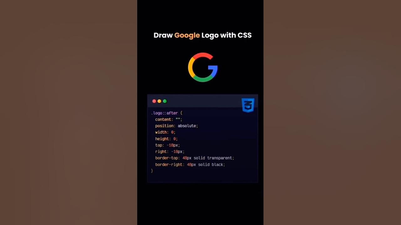 CREATE Google Logo in 5 Minutes with PURE CSS! - YouTube