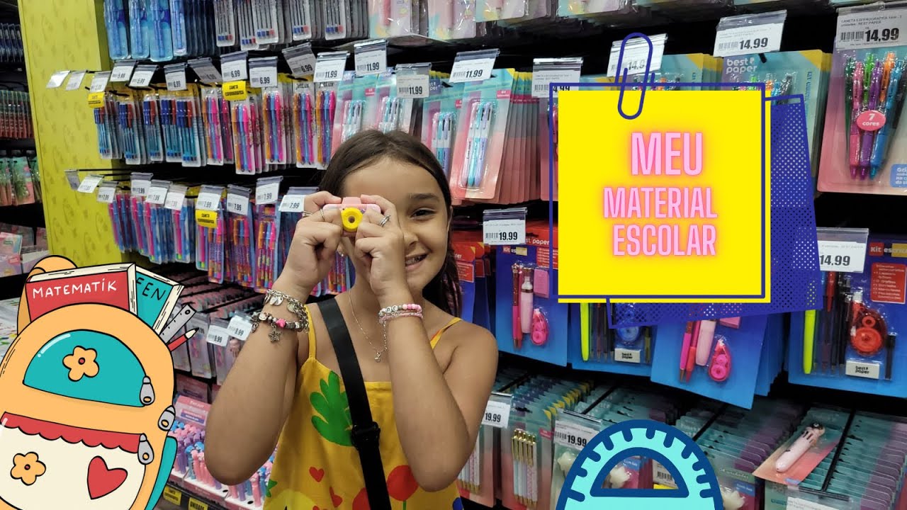 Comprando meu material escolar de 2026 📚l✏️