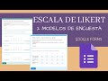 Cómo crear una encuesta de satisfacción con ESCALA DE LIKERT en GOOGLE FORMS