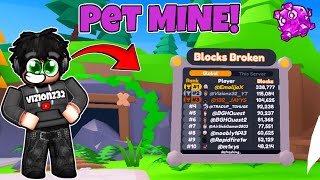 This NEW Pet Mining Simulator Is INSANE! | (Roblox)