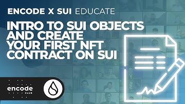 Encode x Sui Educate: Intro to Sui Objects & Create your first NFT contract on Sui