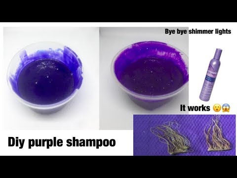 Get Rid Of Brassy Hair at Home | How to make purple shampoo at home