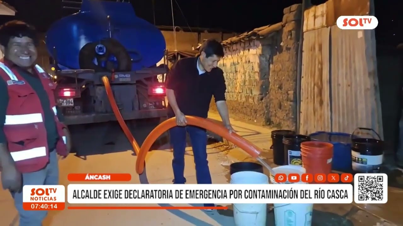 Áncash: alcalde exige declaratoria de emergencia por contaminación río Casca