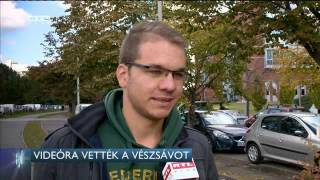 Videóra vették a vészsávot - RTL Híradó 2016-10-07